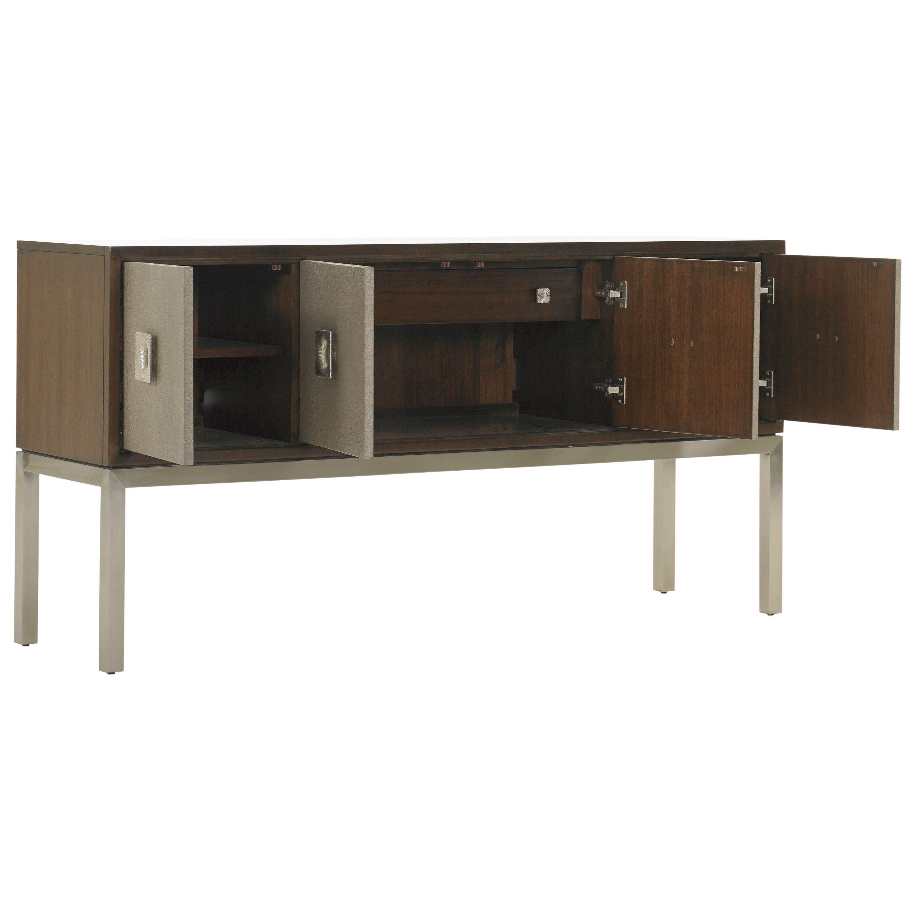 Lexington MacArthur Park 729869C Glenroy Sideboard with Faux Shagreen Panels and FeltLined